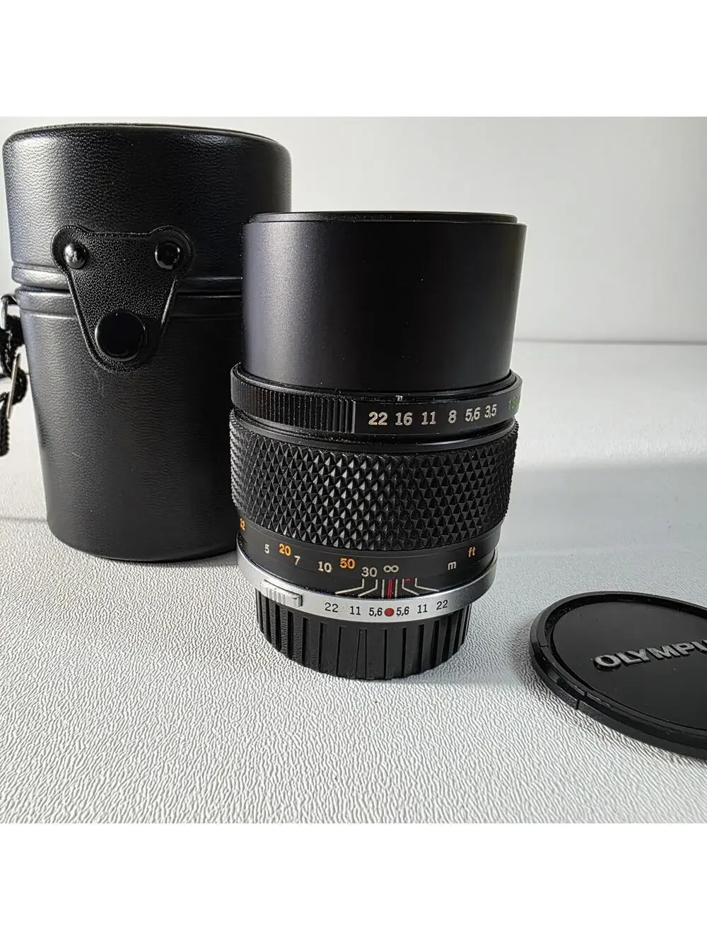 Vintage OLYMPUS 135mm OM-System E.Zuiko Auto-T 1:3.5 Telephoto